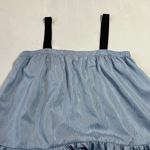 Adam Lippes x RTR Sleeveless Square Neckline High Low Swing Dress Size 14 - Picture 6 of 10